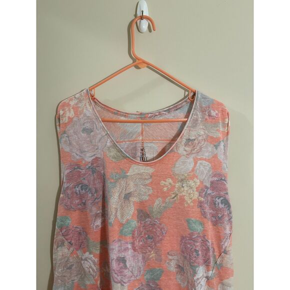 We the Free sleeveless hi-lo blouse tank Pastel Gardenia top - Picture 4 of 5